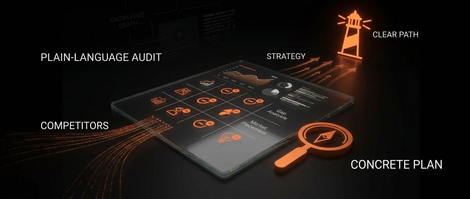 Digital marketing strategy showpiece