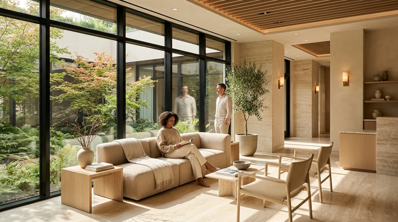 Sunlit Minimalist Clinic Space