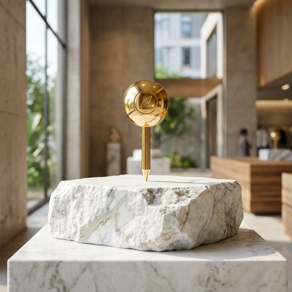 Local Search Dominance Gold Pin Asset